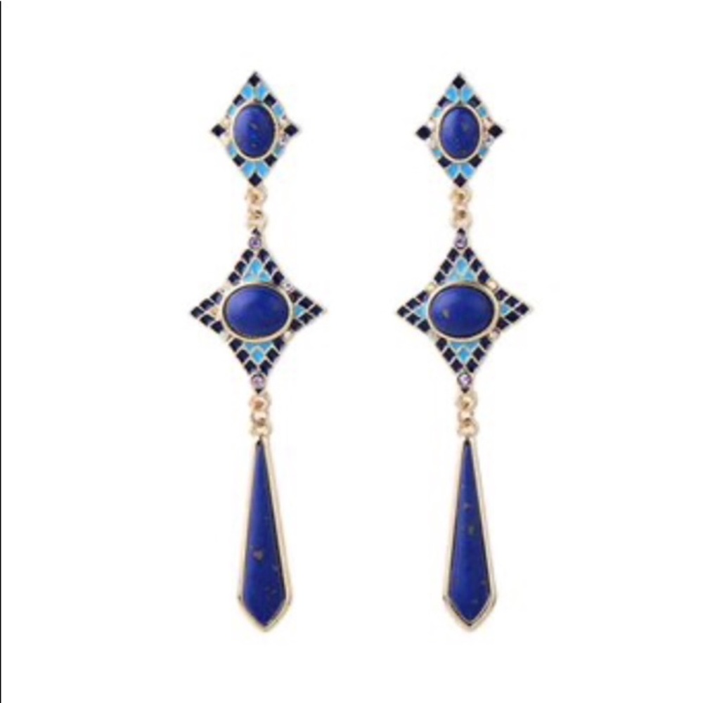 NWOT Star Drop Statement Earrings